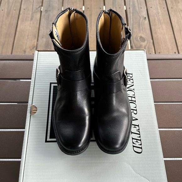 Frye Tyler Engineer Boots Size 6.5 Black NWT - Picture 3 of 6